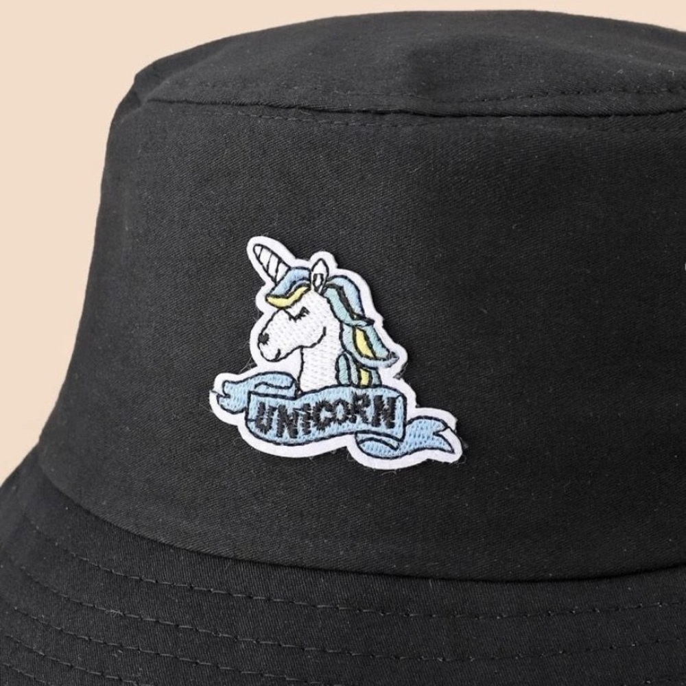 Unicorn Embroidered Bucket Hat - Picture 2 of 3